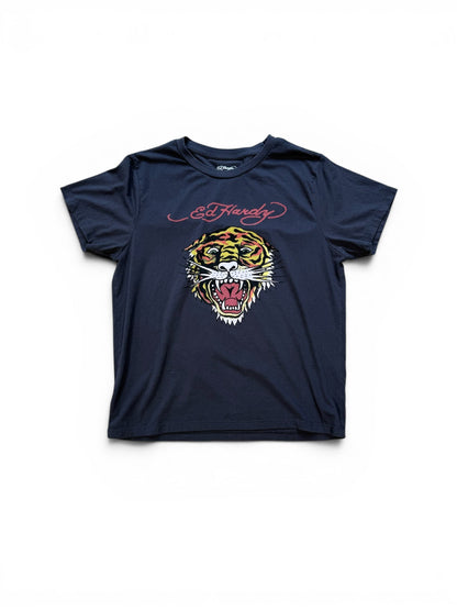 (L) Vintage Y2K Ed Hardy Tiger Graphic Tee