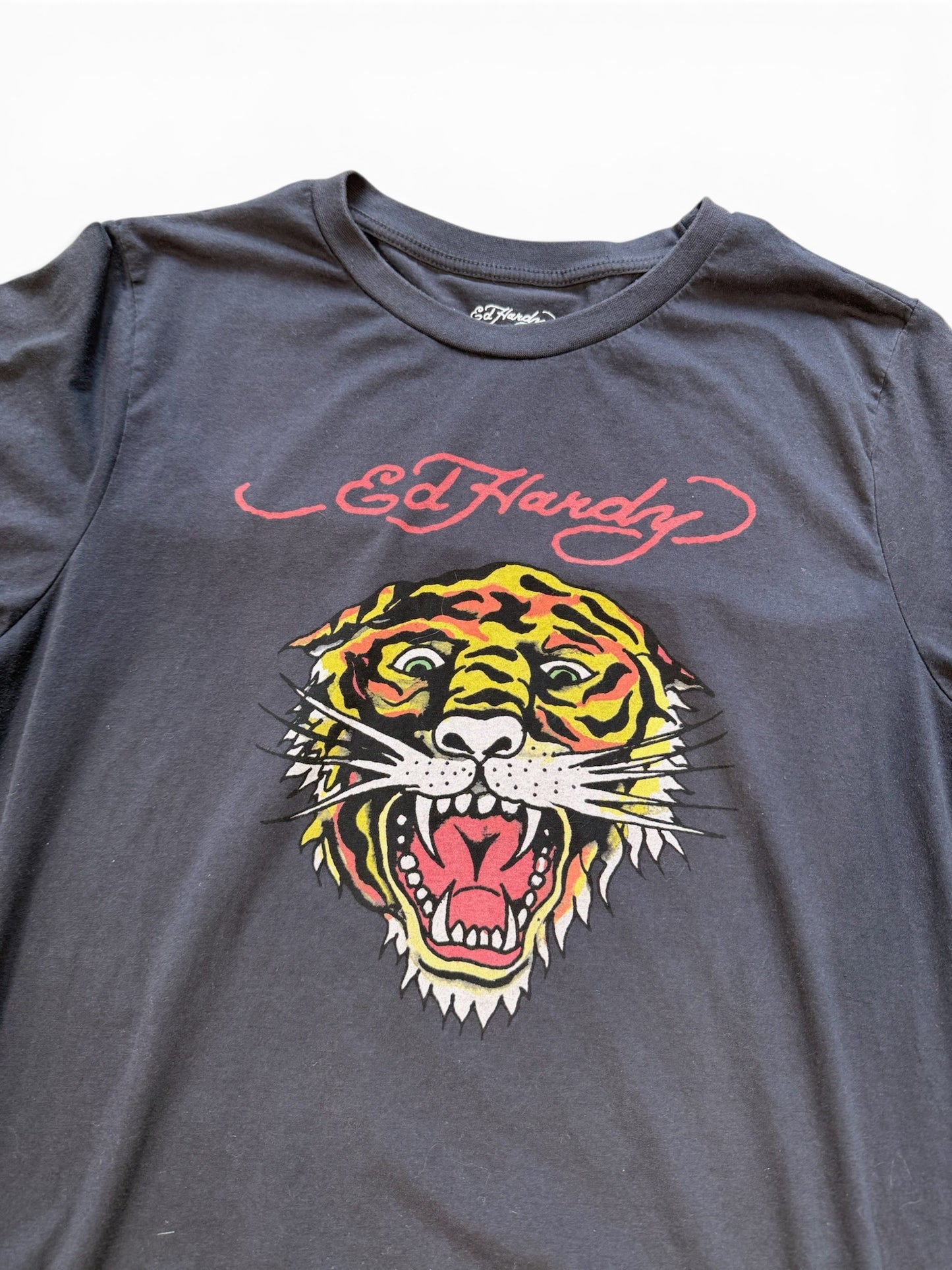 (L) Vintage Y2K Ed Hardy Tiger Graphic Tee