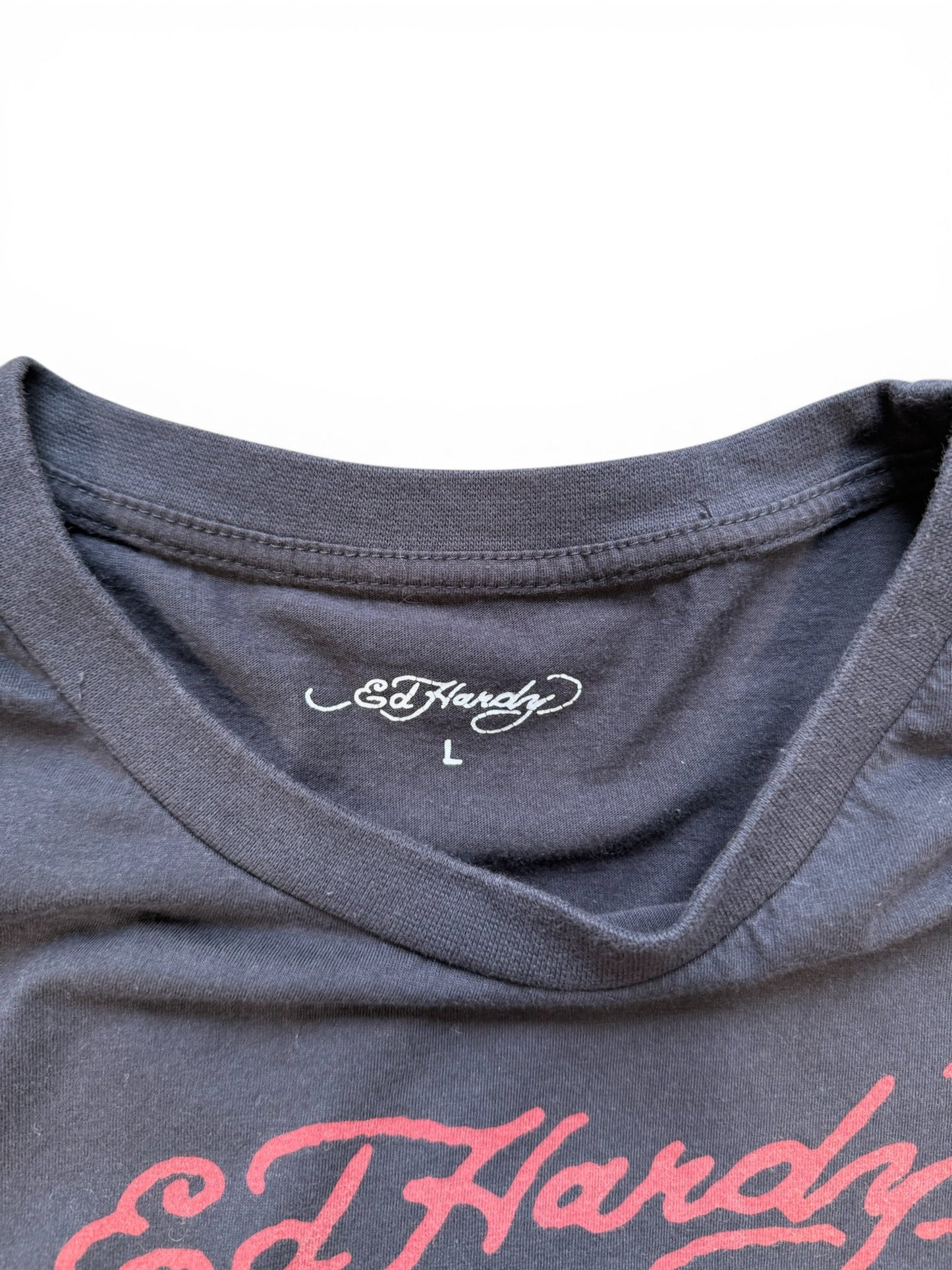 (L) Vintage Y2K Ed Hardy Tiger Graphic Tee
