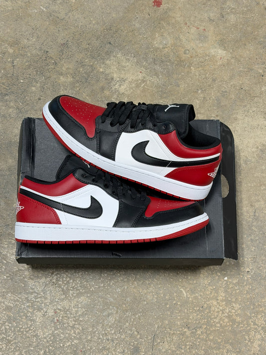 (11) Jordan 1 Low Bred Toe