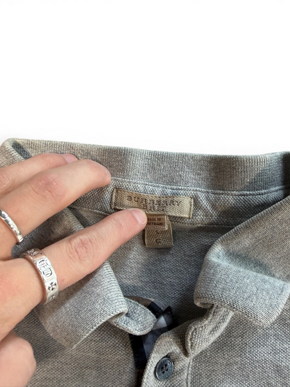 (L) Burberry Brit Grey Polo Shirt