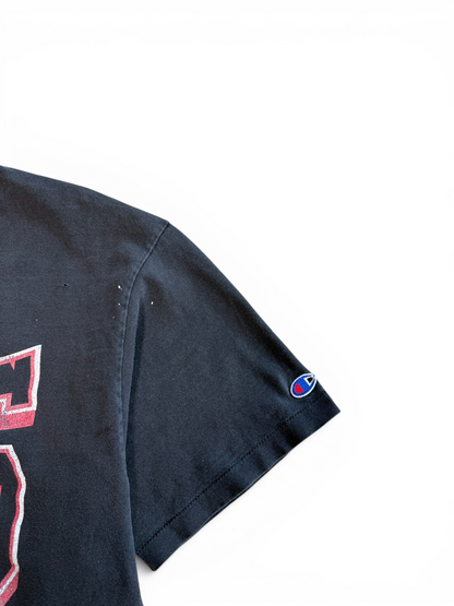 (XL) 90s Chicago Bulls Spellout Faded Tee