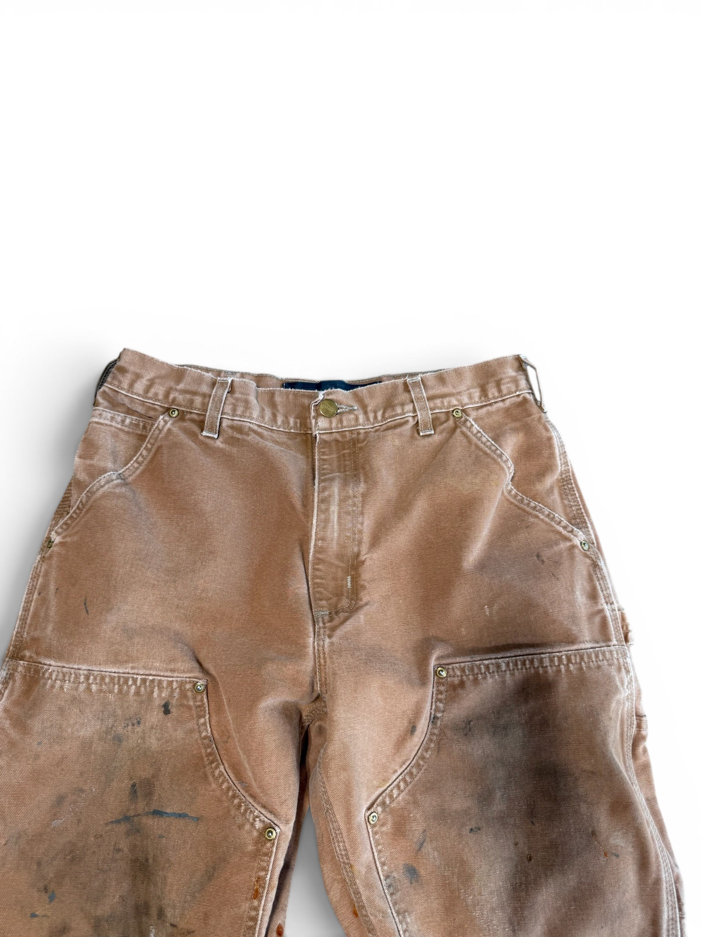 (32x32) Carhartt Tan Thrashed Double Knees