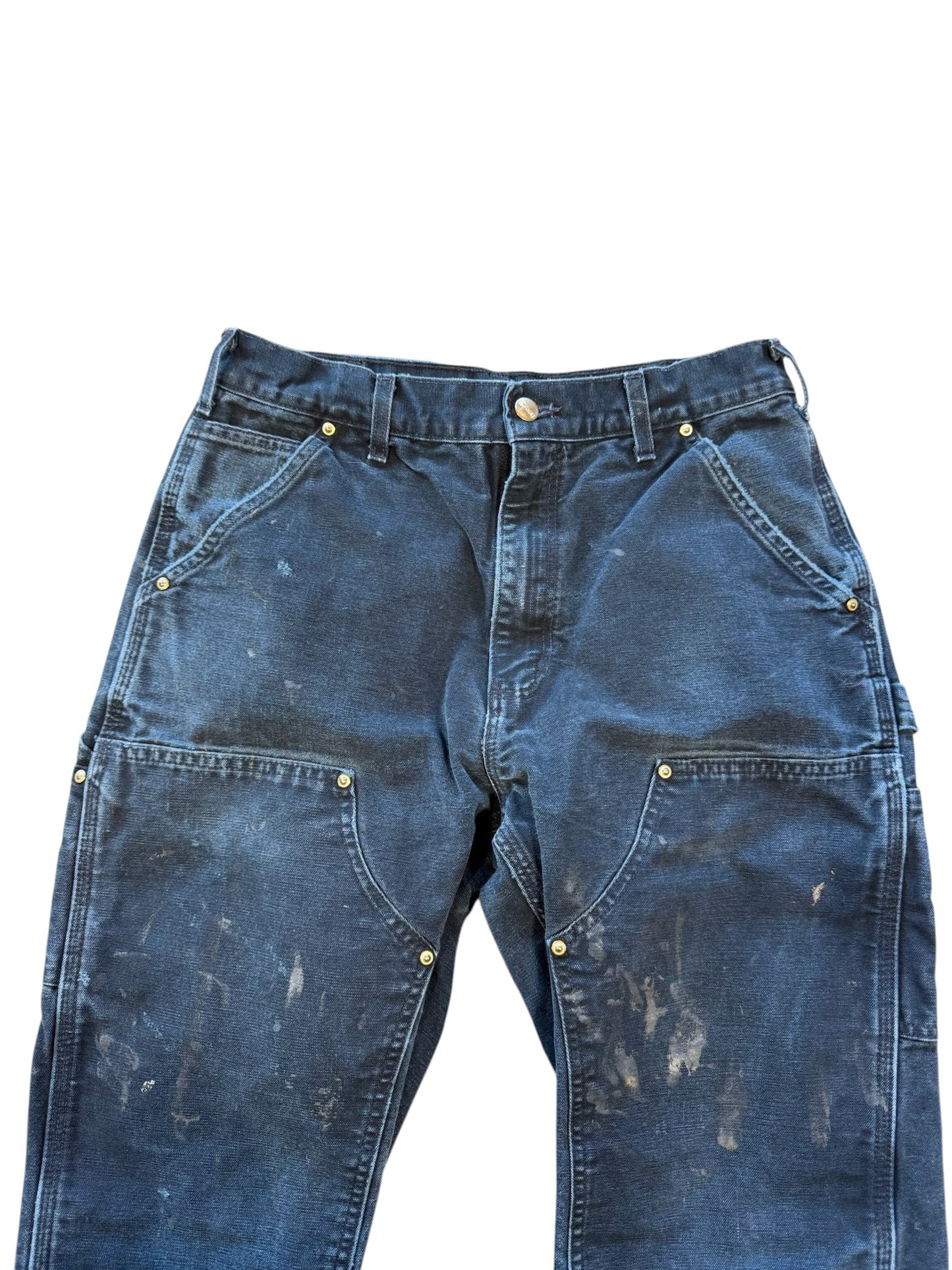 (32x34) 90s Carhartt Double Knees Black