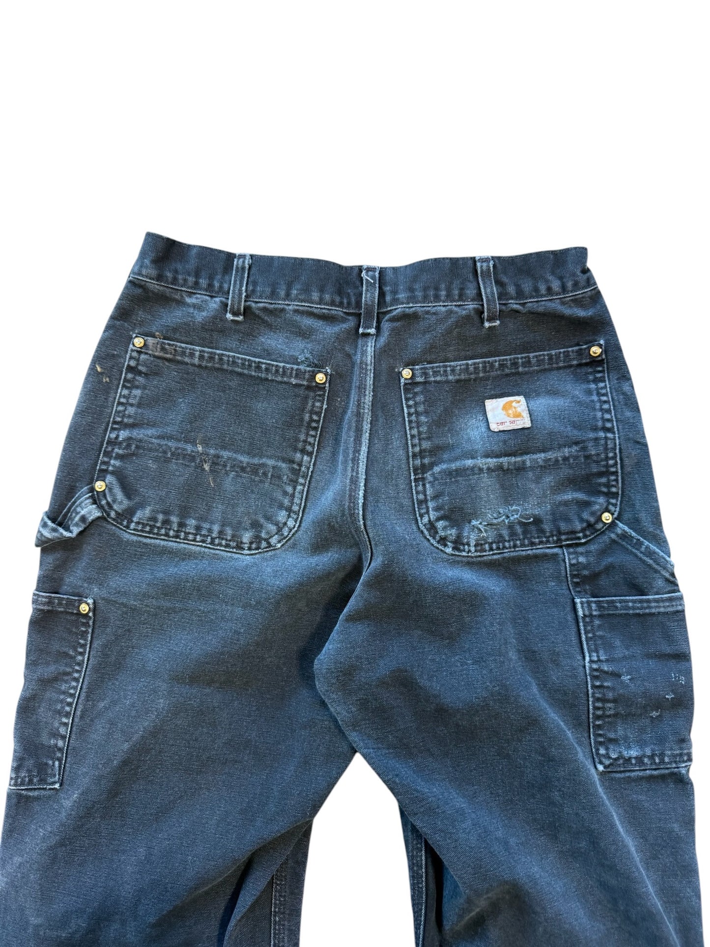 (32x34) 90s Carhartt Double Knees Black