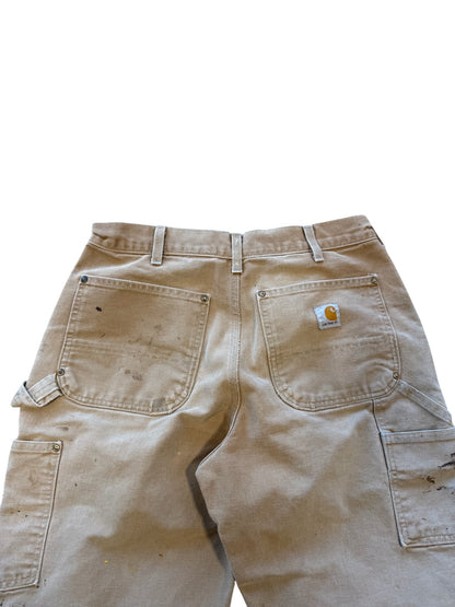 (30x28) 90s Carhartt Double Knees Tan