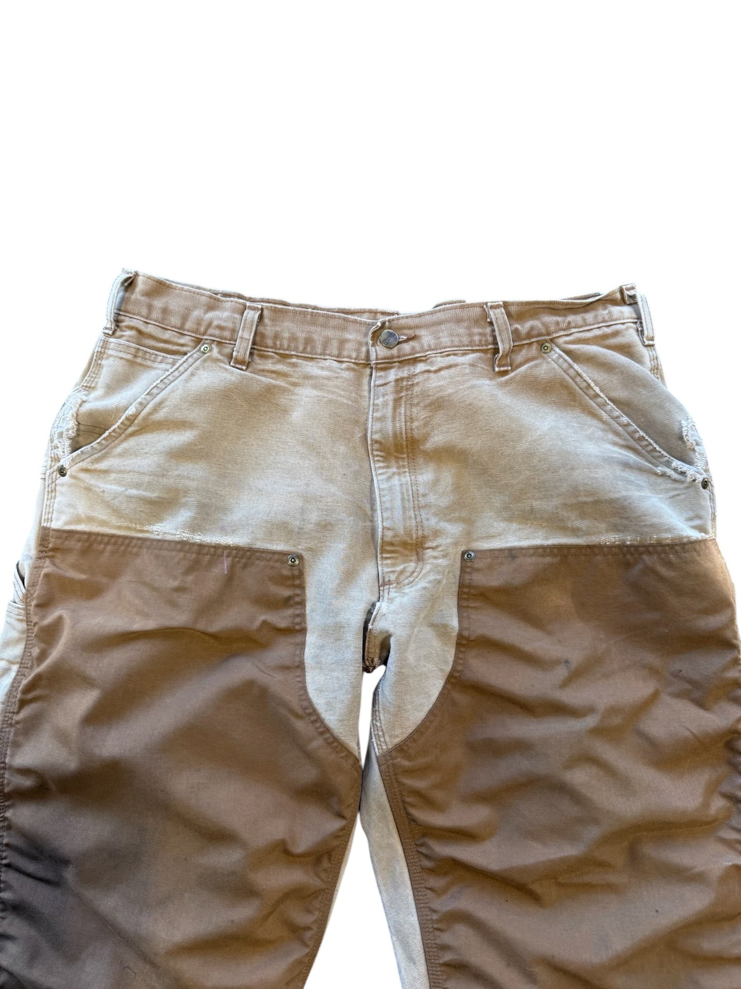 (38x32) 90s Carhartt Double Knees Reworked Tan