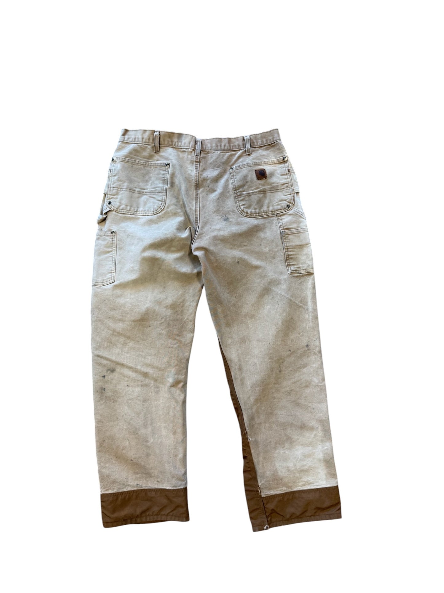 (38x32) 90s Carhartt Double Knees Reworked Tan