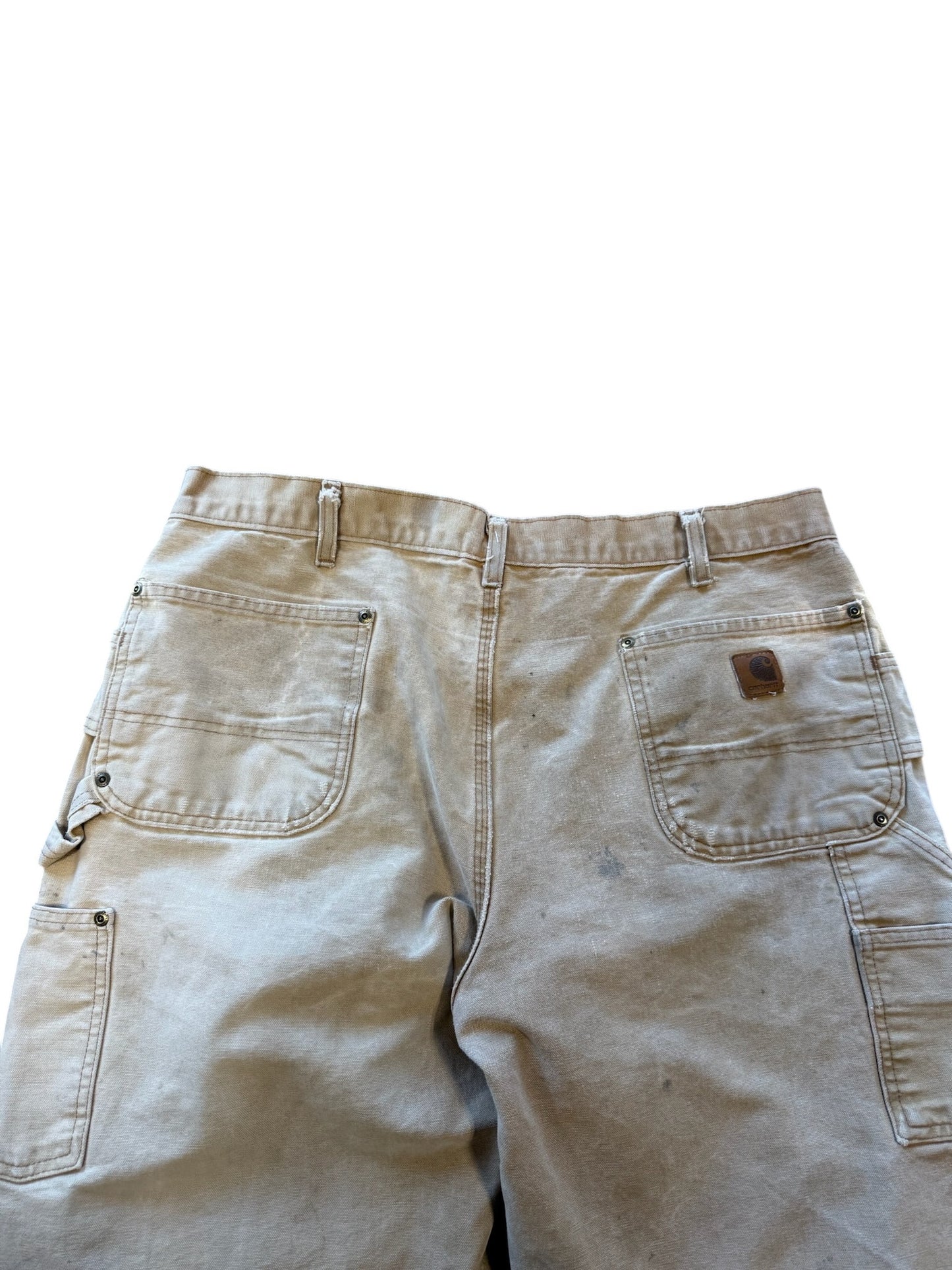 (38x32) 90s Carhartt Double Knees Reworked Tan