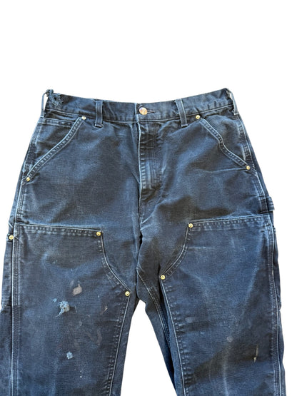 (32x34) 90s Carhartt Double Knees Black