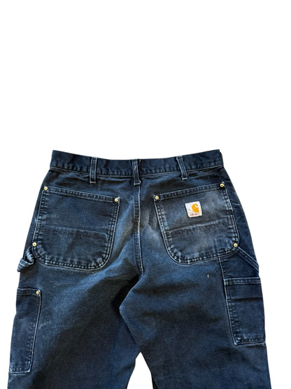 (32x34) 90s Carhartt Double Knees Black