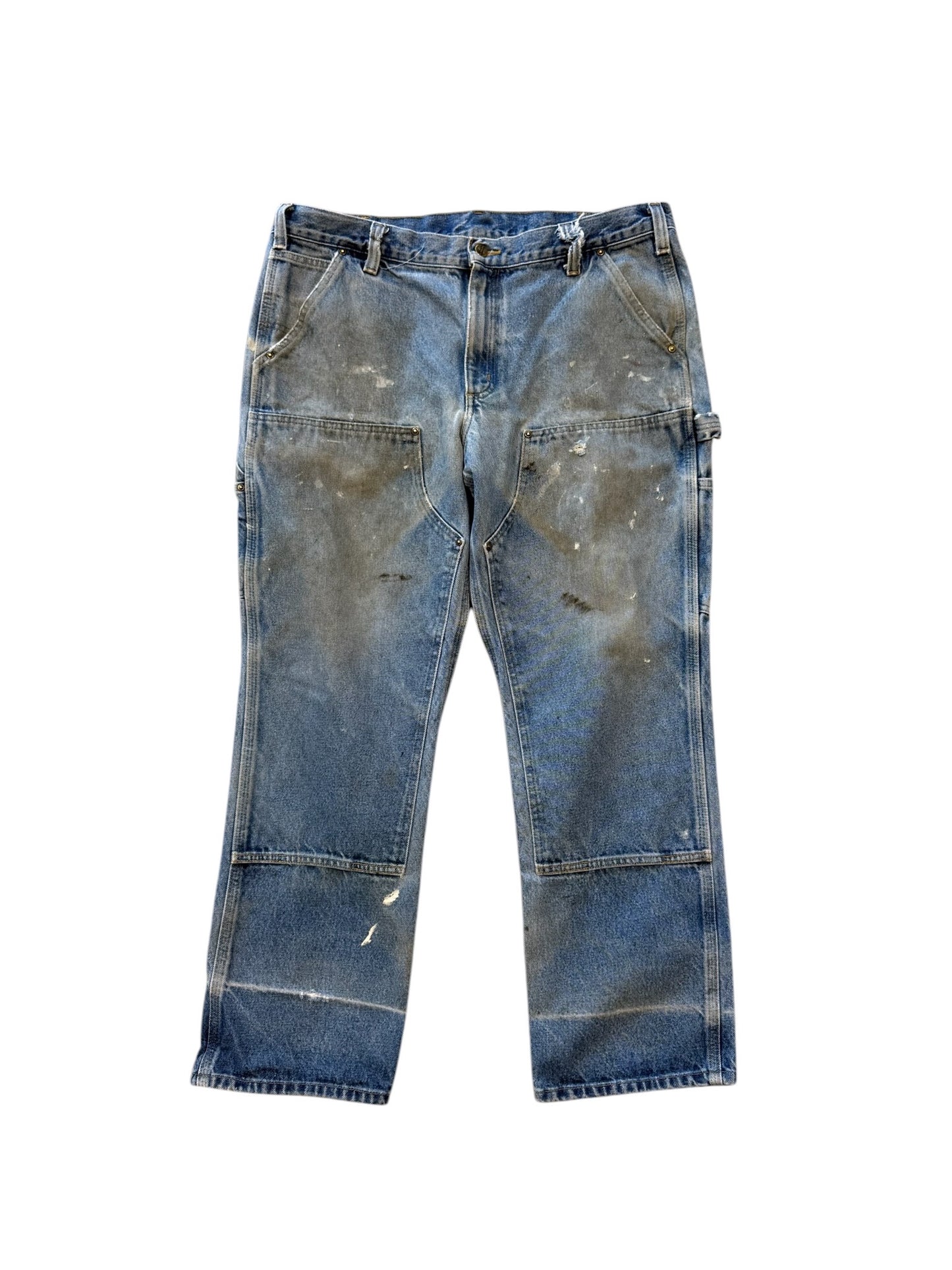 (38x30) 90s Carhartt Double Knees Denim