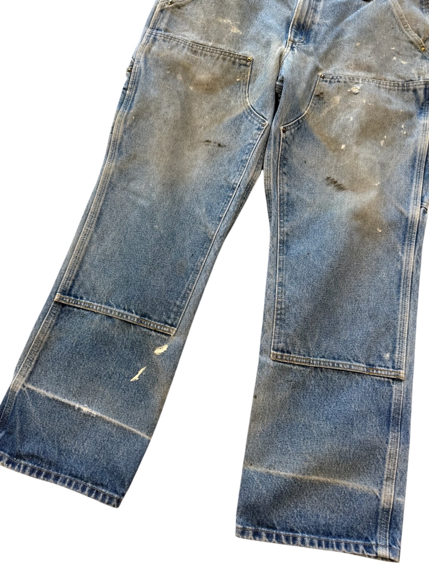 (38x30) 90s Carhartt Double Knees Denim