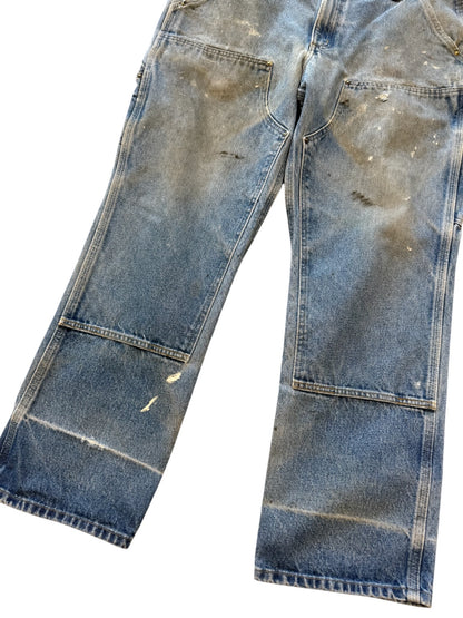 (38x30) 90s Carhartt Double Knees Denim