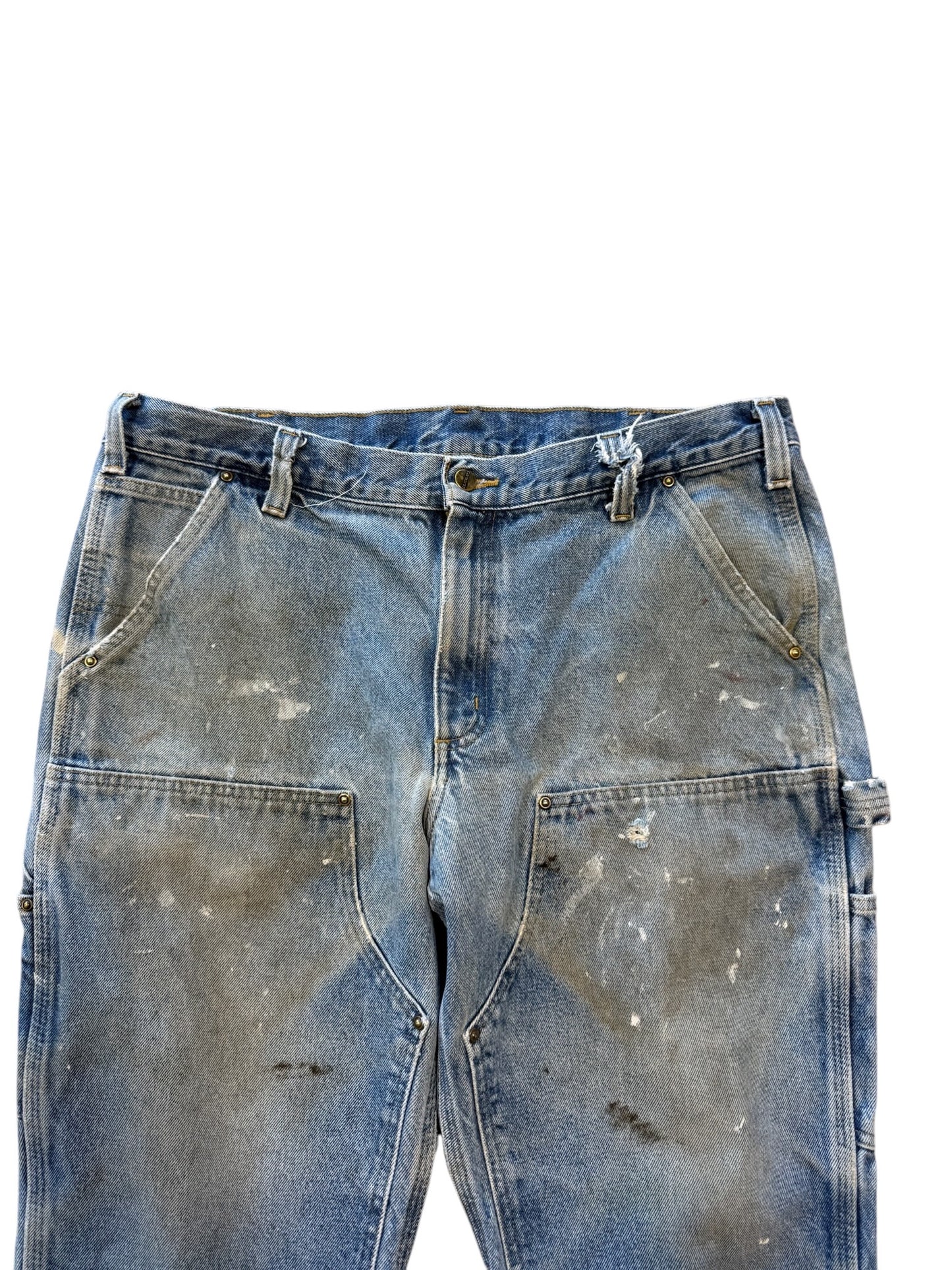(38x30) 90s Carhartt Double Knees Denim