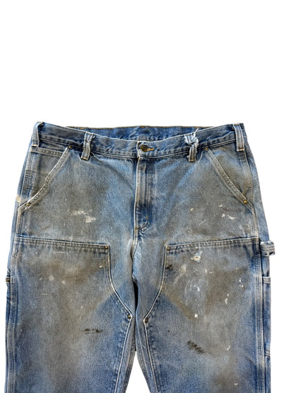 (38x30) 90s Carhartt Double Knees Denim