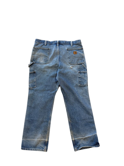 (38x30) 90s Carhartt Double Knees Denim