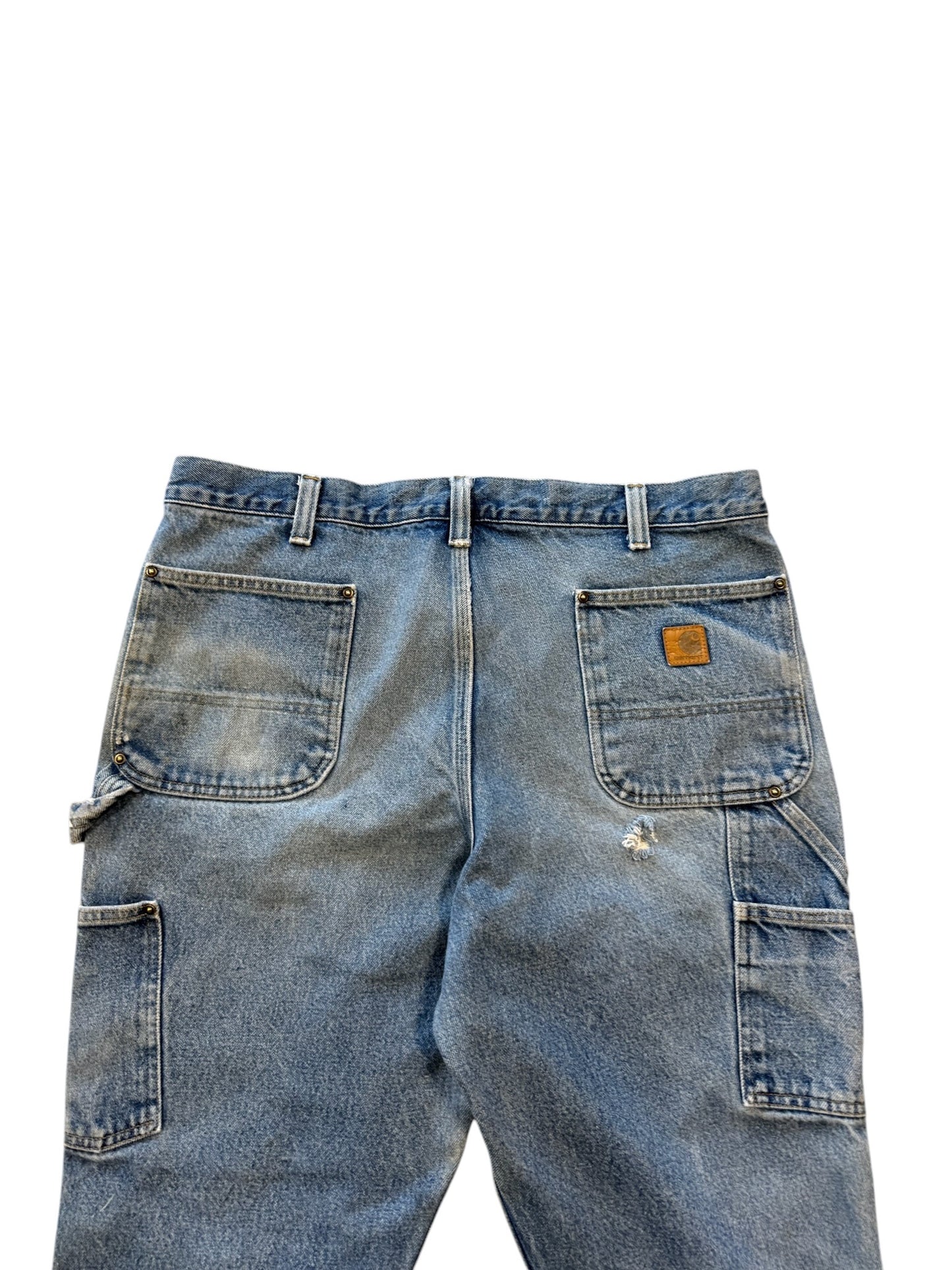 (38x30) 90s Carhartt Double Knees Denim