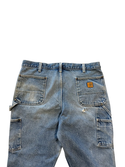 (38x30) 90s Carhartt Double Knees Denim
