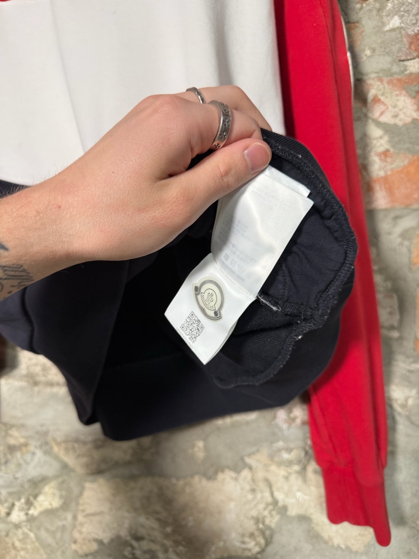 (L) Moncler Tri-Colour Pannel Hoodie