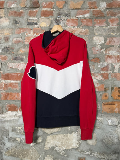 (L) Moncler Tri-Colour Pannel Hoodie