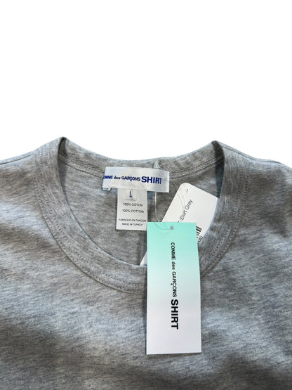 (L) CDG Script Logo T-Shirt Grey