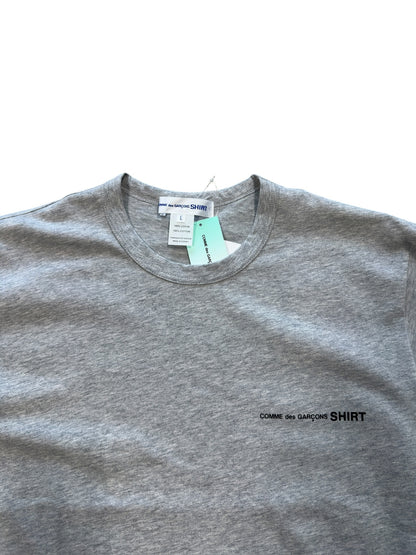 (L) CDG Script Logo T-Shirt Grey