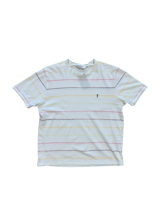 (L) Vintage Yves Saint Laurent Striped T-Shirt