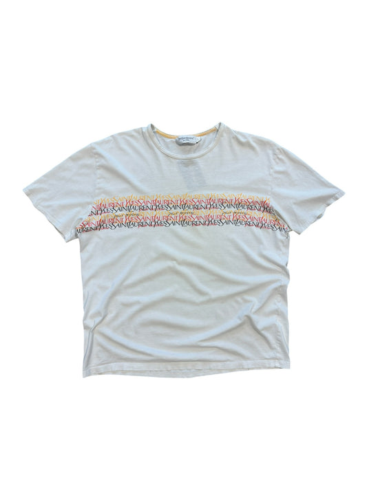 (L) Vintage Yves Saint Laurent Logos T-Shirt