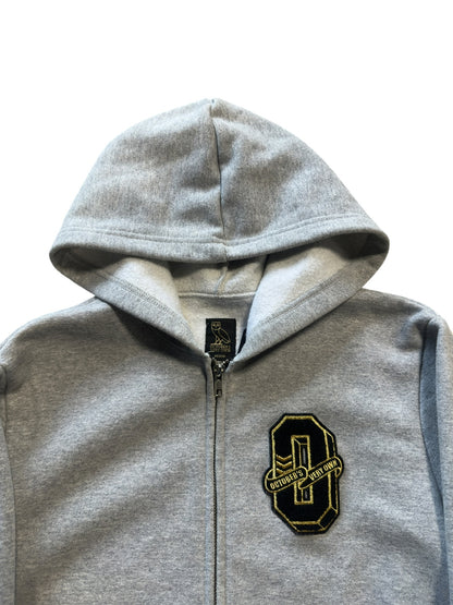 (M) OVO Varsity Full-Up Hoodie Grey