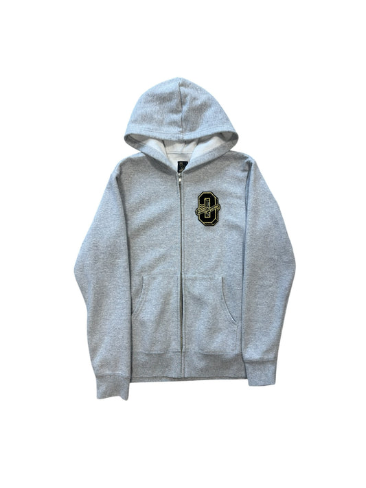 (M) OVO Varsity Full-Up Hoodie Grey
