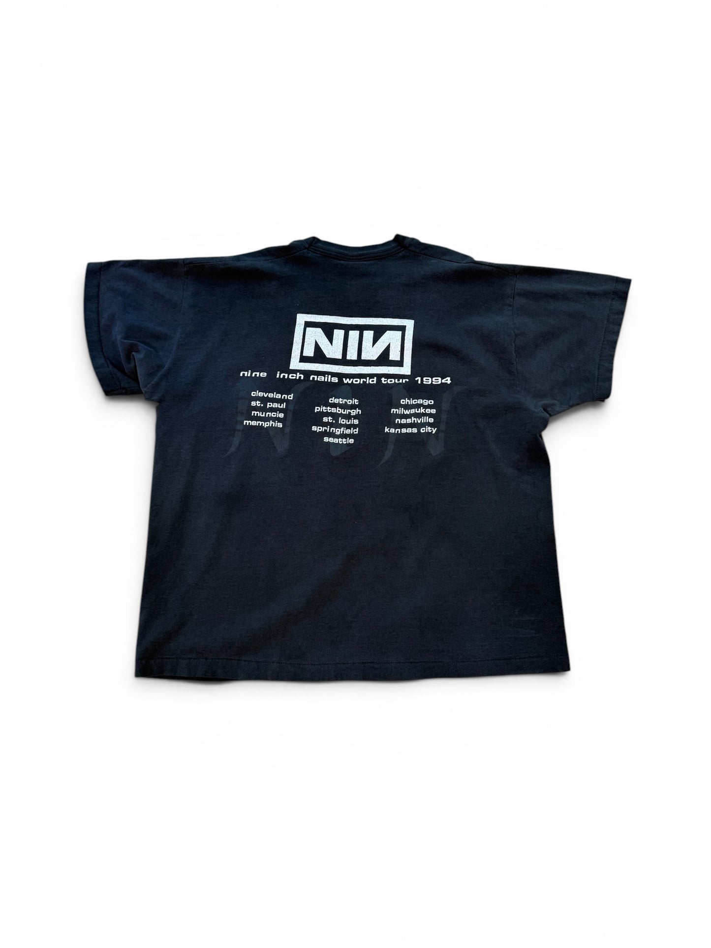 (XL) Vintage 1994 Nine Inch Nails World Tour Thrashed Tee