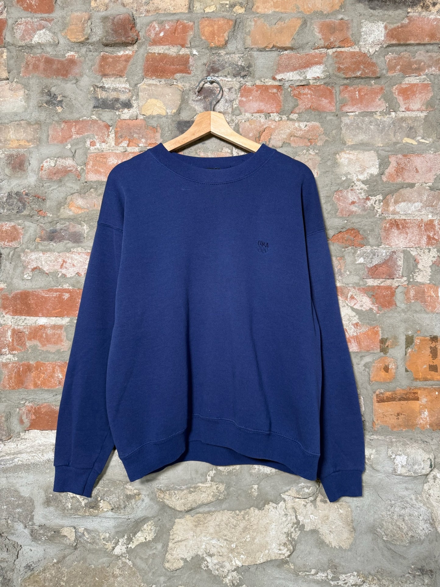 (L) Vtg USA Olympics Navy Crewneck