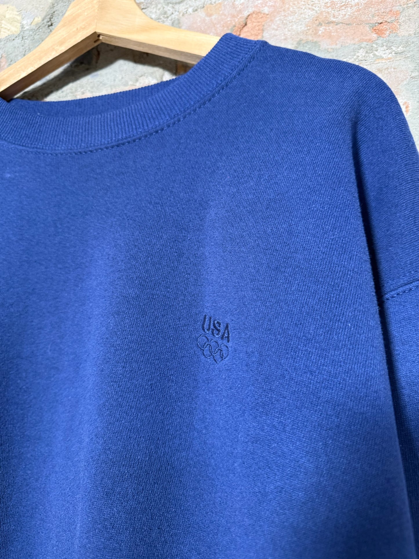 (L) Vtg USA Olympics Navy Crewneck