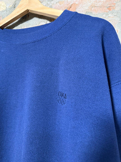 (L) Vtg USA Olympics Navy Crewneck