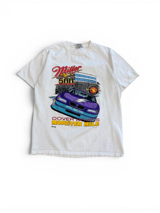 (L) Vintage 1996 NASCAR Miller 500 White Lightning Tee