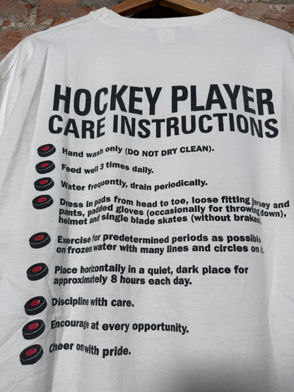 (XL) Vtg Canadian Hockey Player Comedy T-Shirt