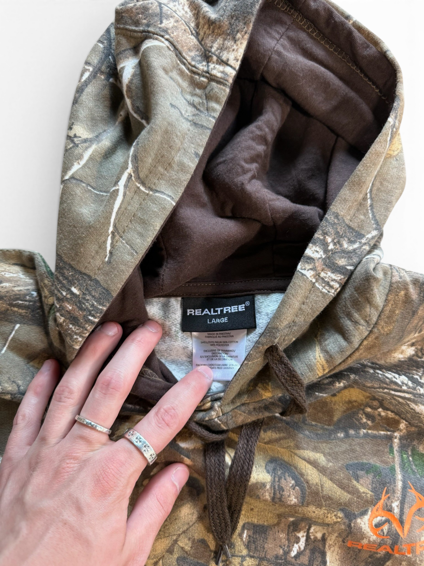 (L) Y2K Real Tree Camo Hoodie