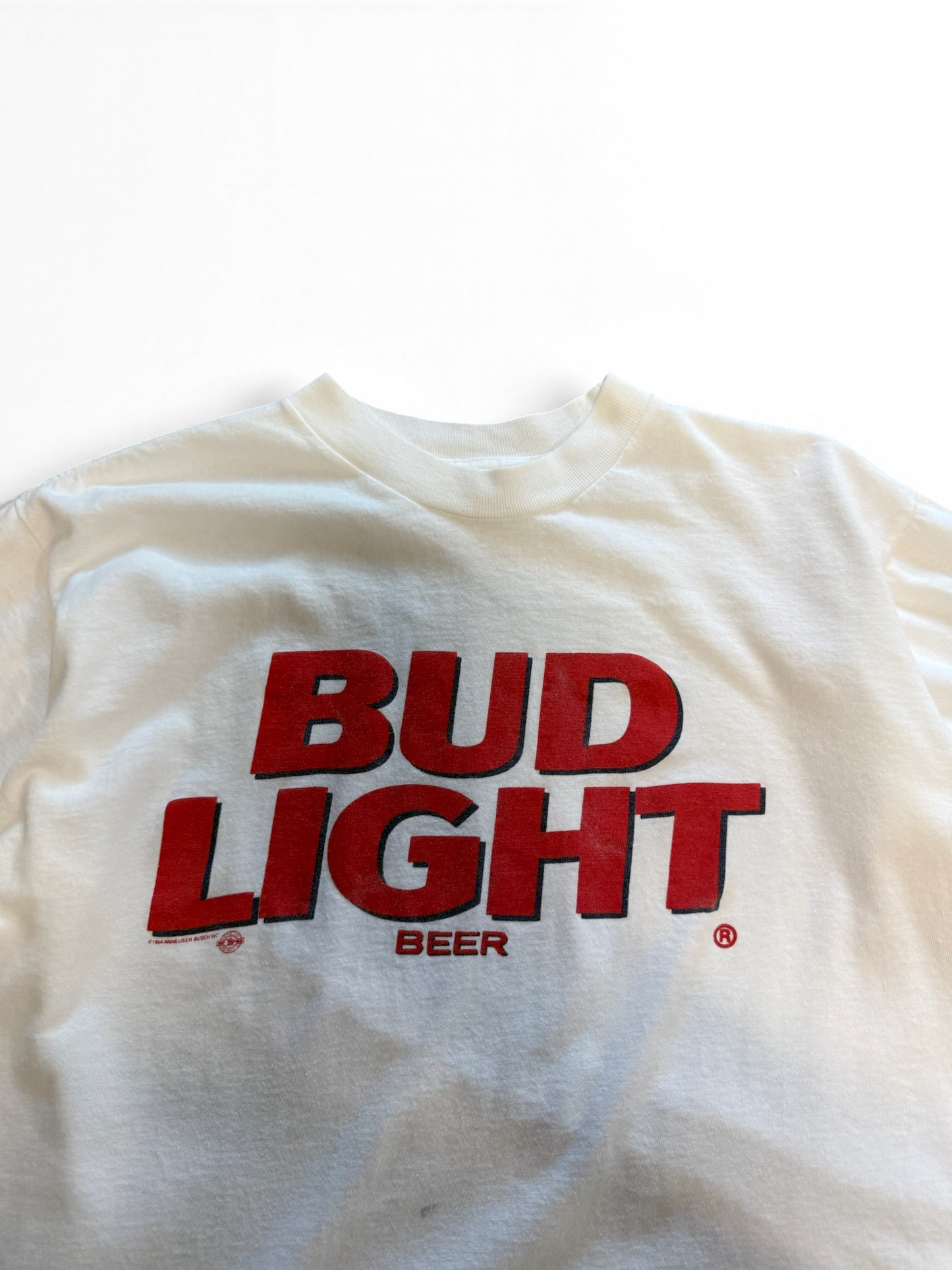 (XL) 1994 Bud Light Beer White Tee