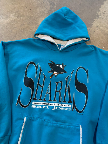 (XL) 1993 San Jose Sharks Salem NHL Hoodie