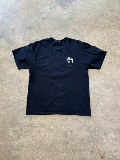 (XL) Stussy 8 Ball Black Tee