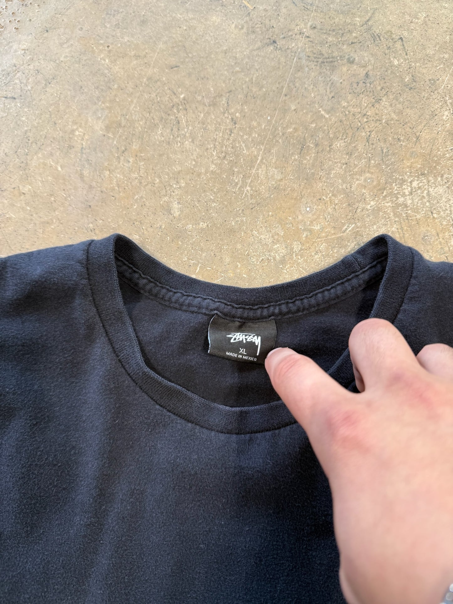 (XL) Stussy 8 Ball Black Tee