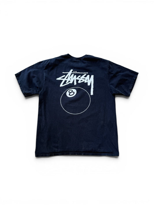 (XL) Stussy 8 Ball Black Tee