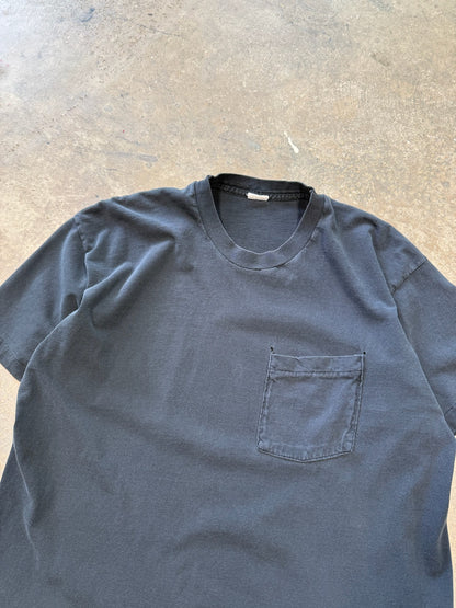 (L) Vintage 90s Blank Pocket Tee