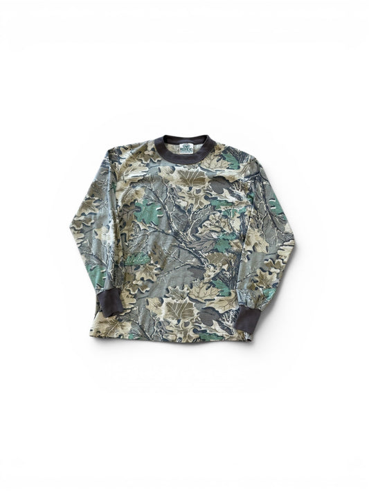 (S) 90s Red Head Camo Long Sleeve Shirt