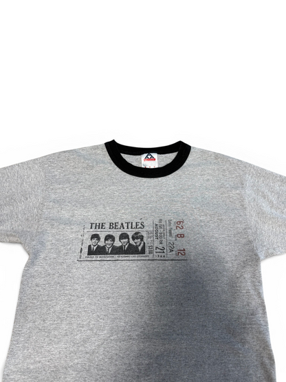 (M) Y2K Beatles Ticket Stub Ringer Tee