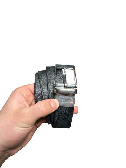 (36W) Louis Vuitton Point Neuf Black Damier Belt