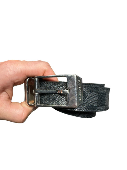 (36W) Louis Vuitton Point Neuf Black Damier Belt