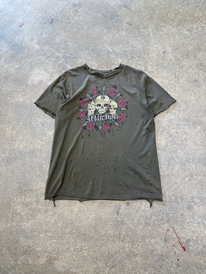 (XL) Y2K Affliction Thrashed Tee
