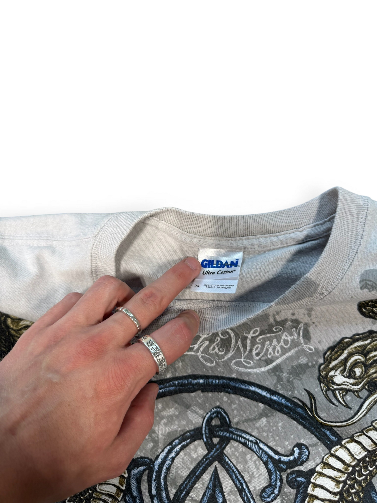 (XL) Y2K Smith And Wesson Snakes Tee
